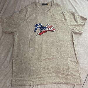 POLO RALPH LAUREN MENS PRE OWNED T-SHIRT GREY 3XLT